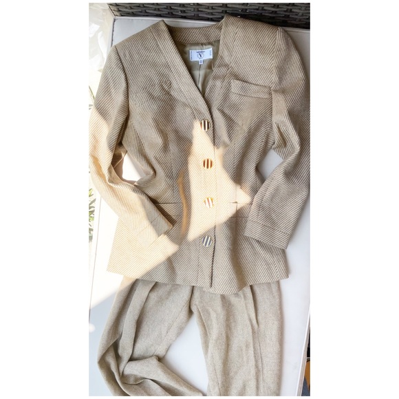 Valentino Jackets & Blazers - Valentino 1990’s Tweed Two Piece Suit